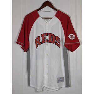 Jay Bruce #32 Cincinnati Reds MLB Baseball Jersey Shirt Mens Size Large Button